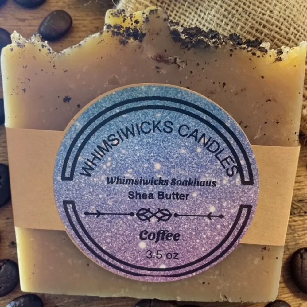 Hand Crafted Shea Butter Coffee Soap - Picture 2 of 3